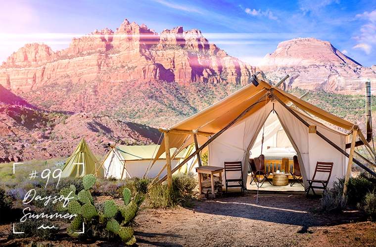 7 wunderschöne Orte zum Glamping im Moment