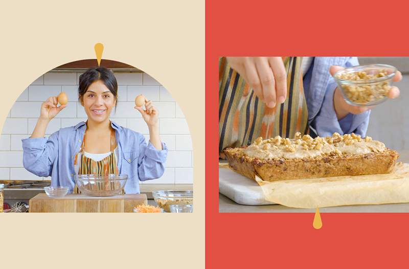 Denne gulrotkaken bakte havre med cashew kremost er i utgangspunktet dessert i frokostform-og den er full av protein og fiber