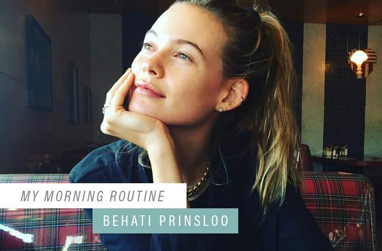 Varför supermodell Behati Prinsloo alltid fungerar på morgonen