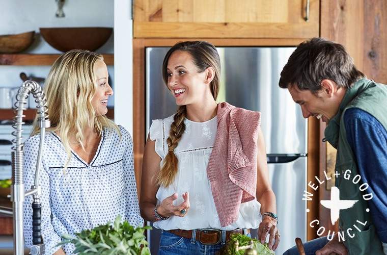 Gute Gesundheit, Familie und Mutter Jeans, wofür der Brunnen+guter Rat dankbar ist