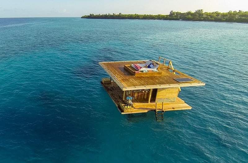 5 hoteles mundiales * flotantes * para las vacaciones más serenas de la historia