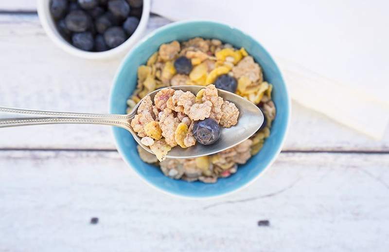 Cereal não o café da manhã dos campeões