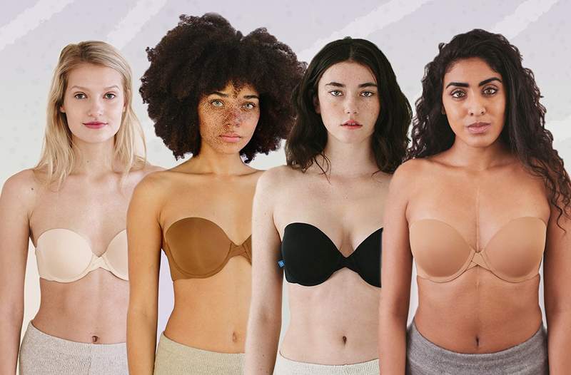 Les tasses du soutien-gorge sans bretelles passent avec la promesse de confort et de style