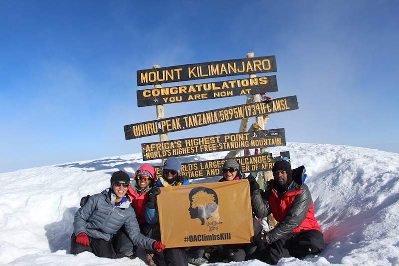 Bil sem del prve popolnoma črne skupine iz U.S. Za vzpon na goro Kilimanjaro