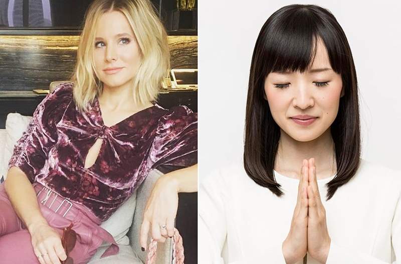 Joy-Sparking Dream Team Kristen Bell og Marie Kondo deler hvordan du organiserer skapet ditt