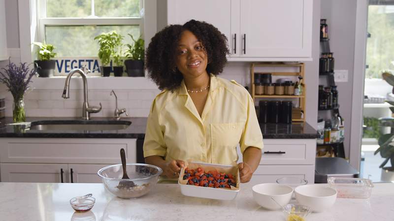 Disse Berry Lemonade Cobbler-barer er den perfekte hjertesunde sommer snack