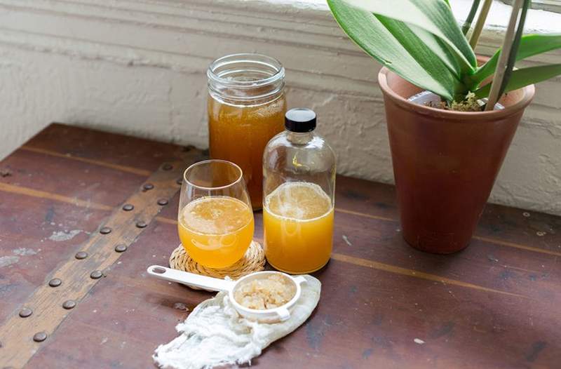 Ennuyé avec 'booch? Le kéfir d'eau est la nouvelle boisson fermentée que tu dois essayer