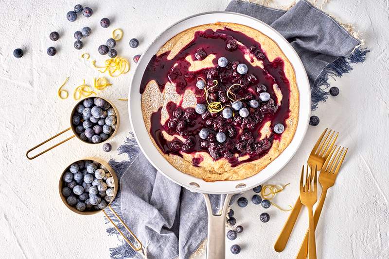 Pancake bayi Belanda vegan ini adalah sarapan pagi yang meningkatkan mood impian anda