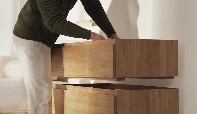 Het merk achter dat beroemde bedframe dat je overal hebt gezien, maakt ook een dressoir-in-a-box dat 15 minuten duurt om te monteren