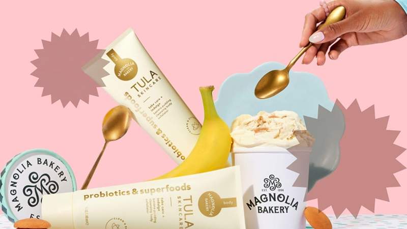 Vous pouvez maintenant obtenir le célèbre pudding à la banane de Magnolia Bakery dans un lavage corporel exfoliant qui est très sucré sur la peau