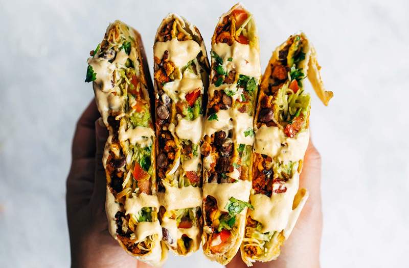 Tre ord som gör din dag veganiserad crunchwrap högsta