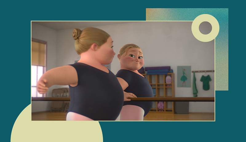 La forma poderosa que nos estamos viendo en el nuevo corto de Disney sobre una bailarina de cuerpo más grande