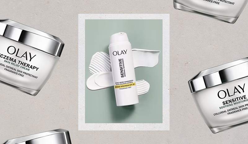 La colección de piel sensible de Olay es un regalo del cielo para la piel propensa a eccema, especialmente en el verano