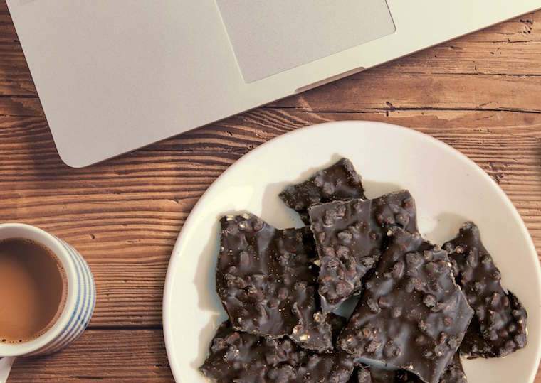 L'argomento per un 3 p.M. (Scuro) Snack al cioccolato