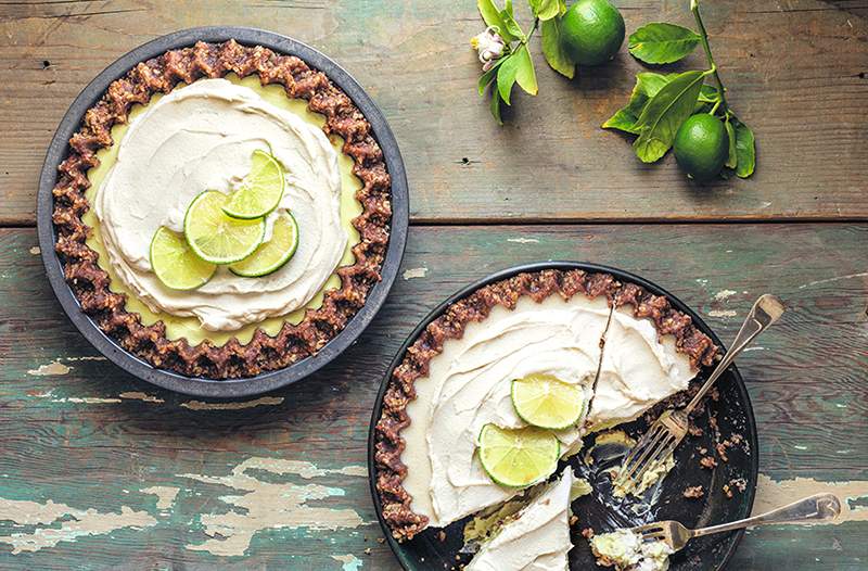 La recette de la tarte au citron vert du Café Gratitude est une tranche de perfection