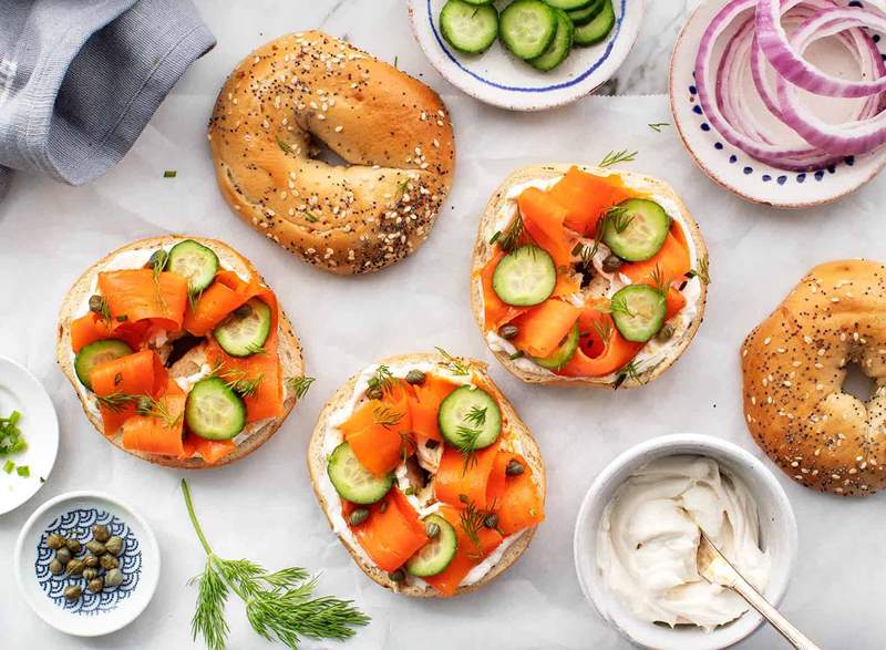 Bar bagel sarapan pagi anda tidak lengkap tanpa lobak lobak vegan yang mesra ini