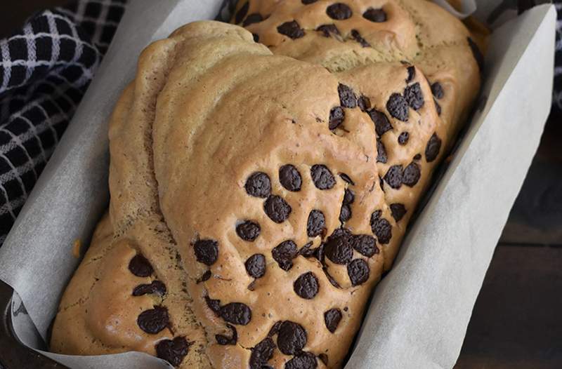 Questo pane pasta per biscotti a 5 ingredienti è ricco di proteine