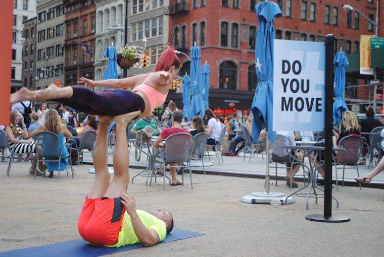 8 momente minunate de la provocarea noastră #Doyoumove Boomerang din New York