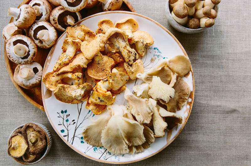 Waarheid bom De meest effectieve manier om het vuil van champignons schoon te maken, houdt niet in dat ze in water worden gespoeld