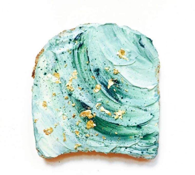 Spoznajte Instagram prijazno sestrično Mermaid Toast Unicorn Food