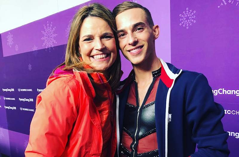 Olimpik Sport Savannah Guthrie, Pyeongchang'da egzersiz yapmak için oynadı