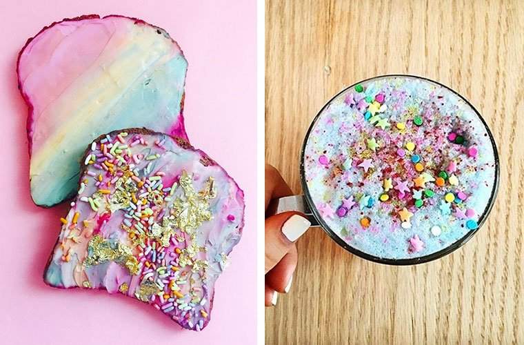 Pruebe el arco iris por qué (saludable) comida de unicornio está en todas partes